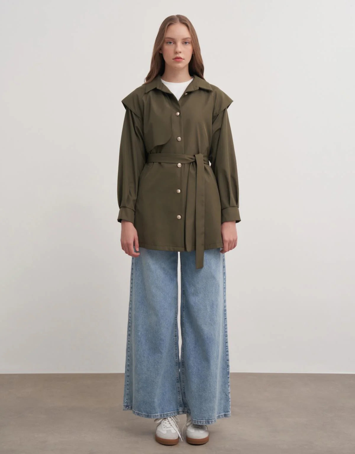 Gömlek Trenç Haki Yeşil