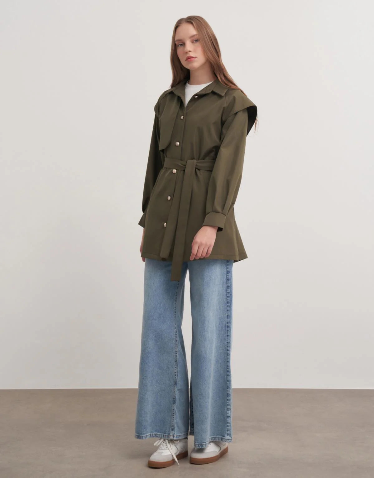 Gömlek Trenç Haki Yeşil