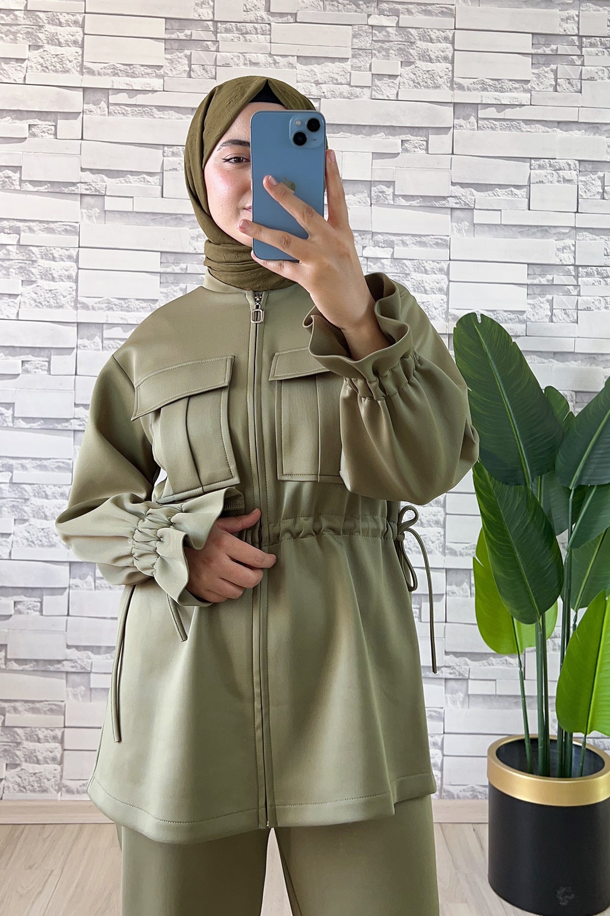 Belden Bağlamalı Scuba Takım Yağ Yeşili