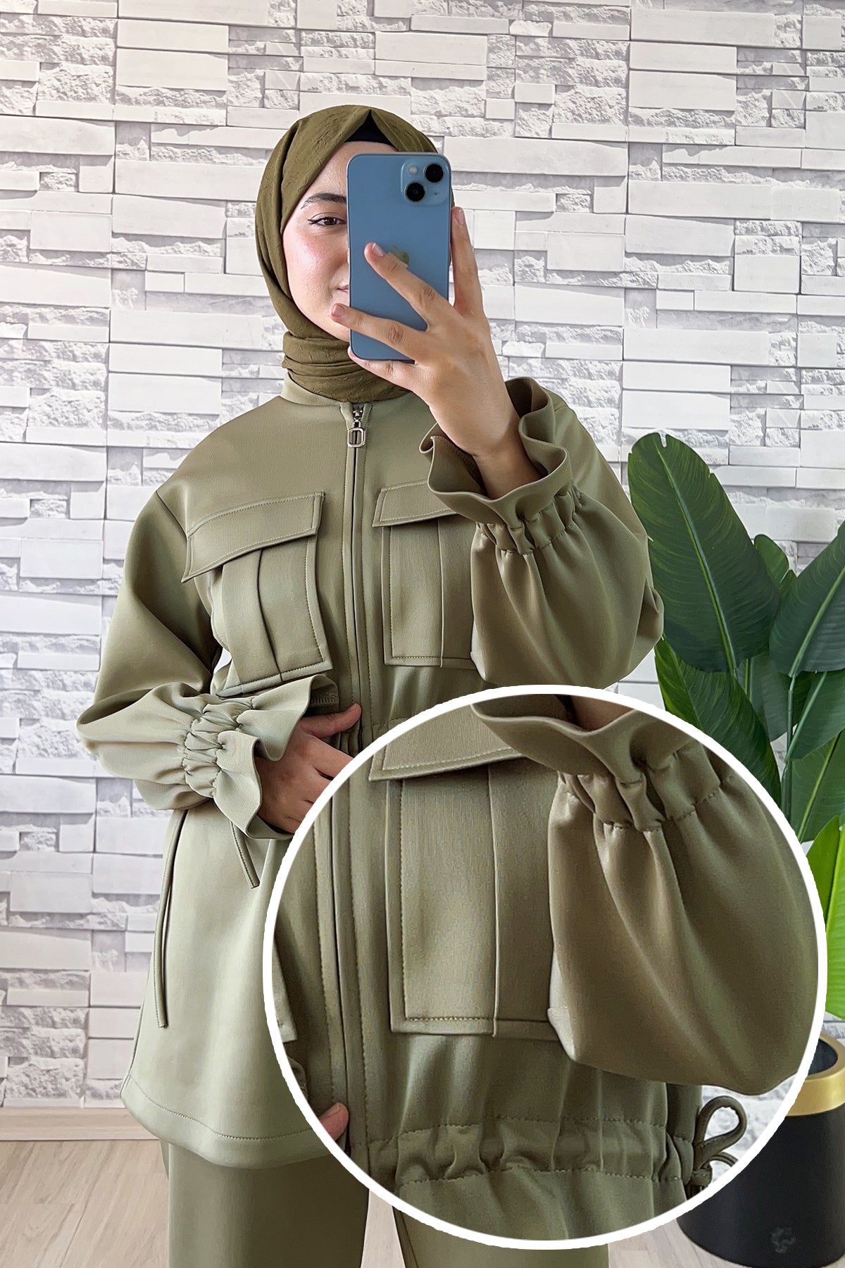Belden Bağlamalı Scuba Takım Yağ Yeşili