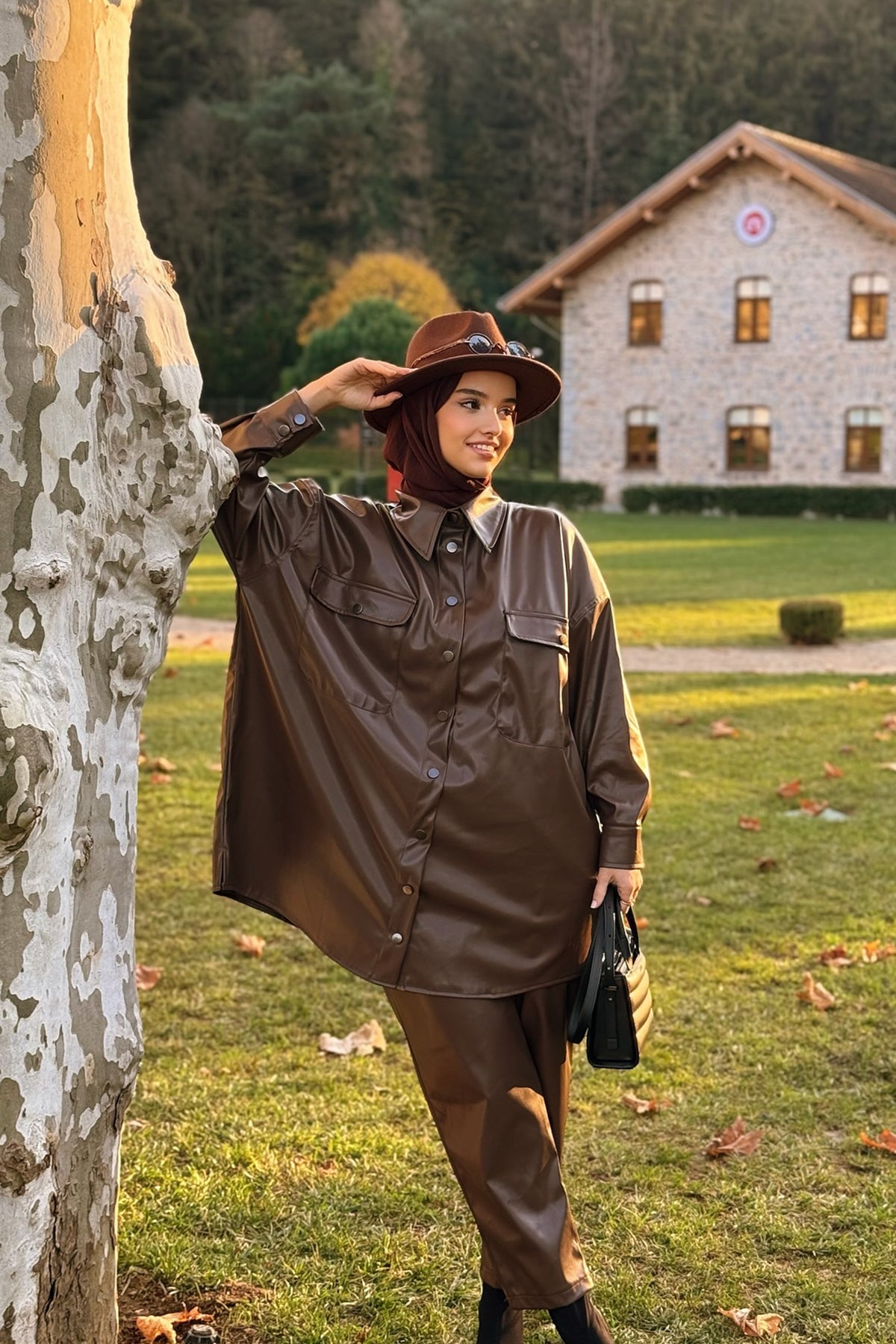 Leny Deri Takım Kahve