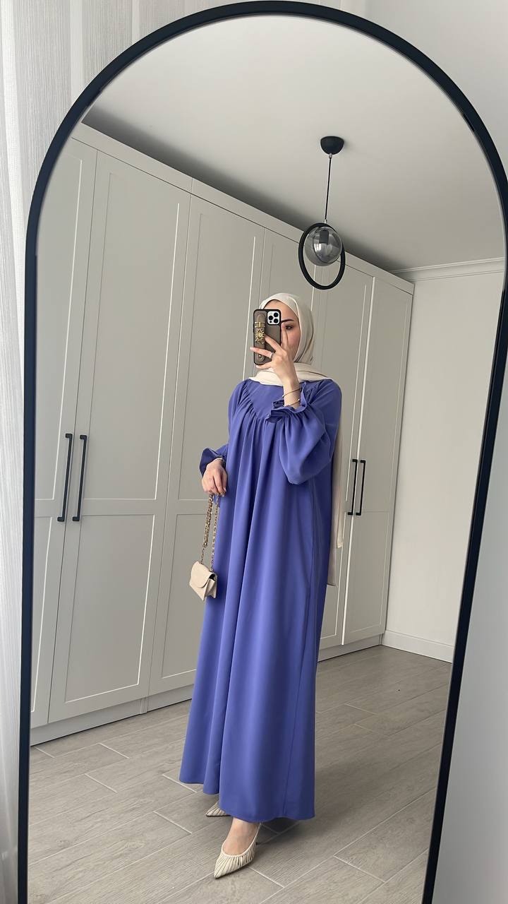 Kuşaklı Elbise Lila