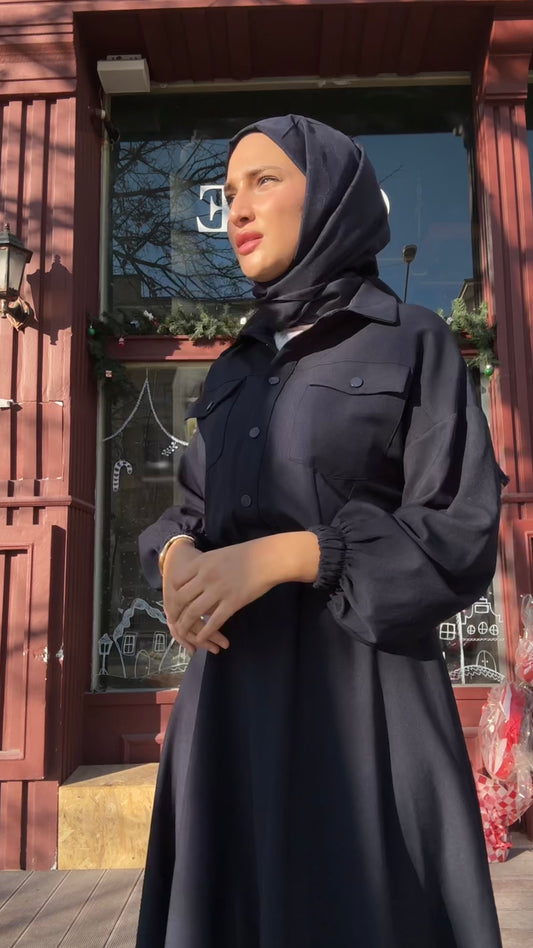Bomber Ceketli Etekli Takım Lacivert