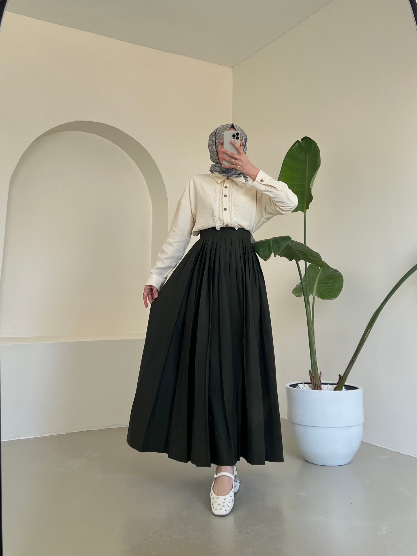 Vera Paraşüt Etek - Haki