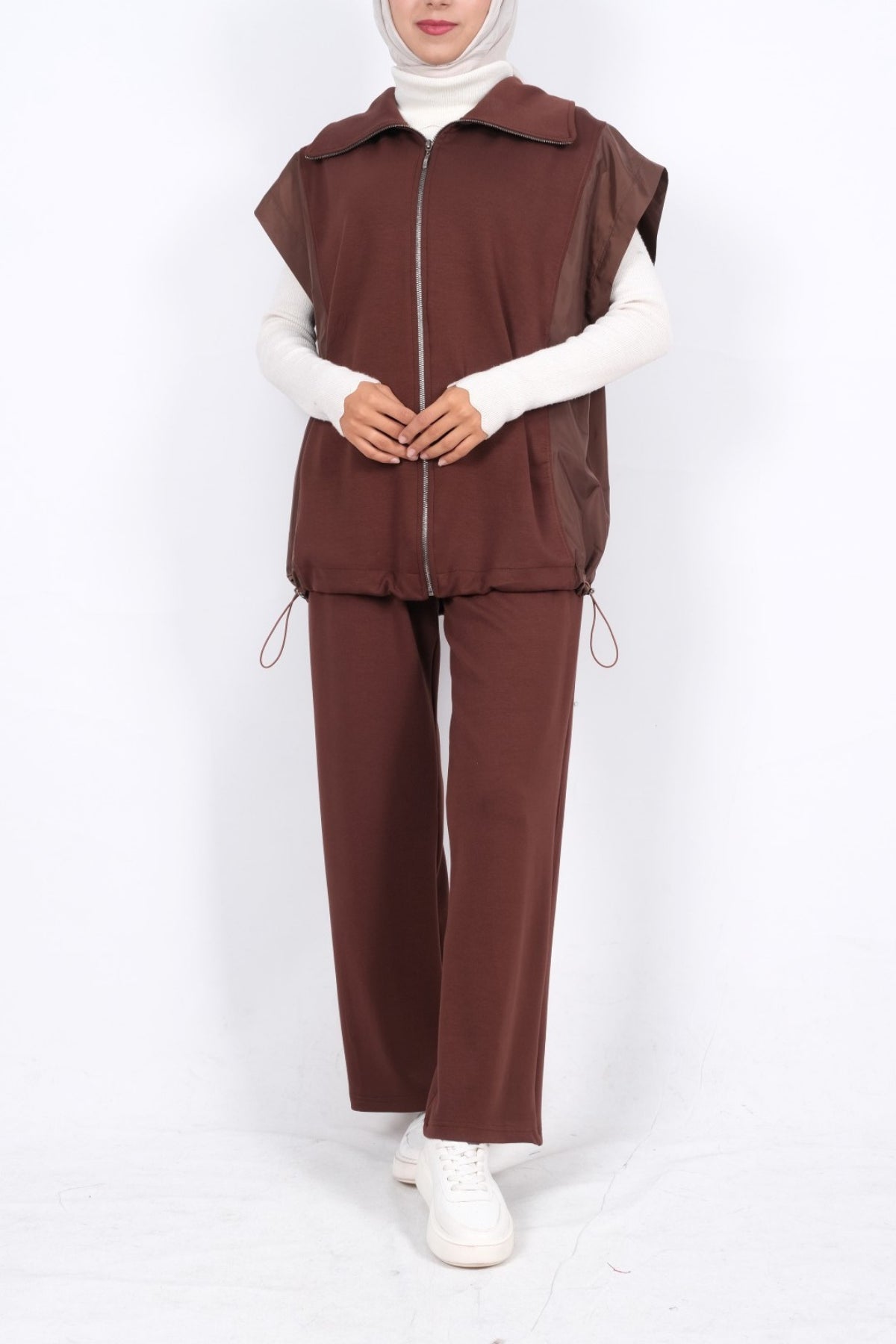 Nevra Oysho İkili Takım - Kahverengi