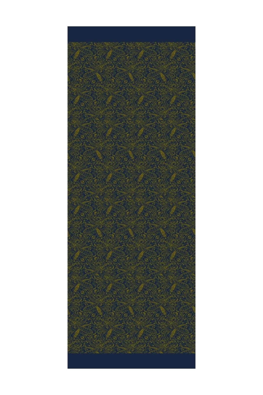 Velora Desen Çift Taraflı Şal Lacivert  - Yağ Yeşili